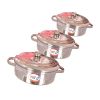 Woks Aluminium Silver with cover by Elomda
