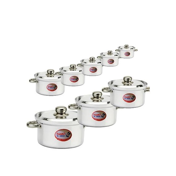 Cookware Sets Aluminium Silver by Elomda