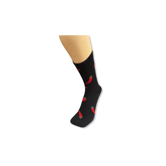 Red pepper long Socks by Senior Gabr