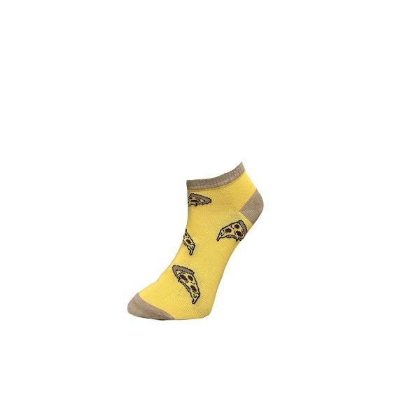 Doodle pizza Ankle Socks by Senior Gabr
